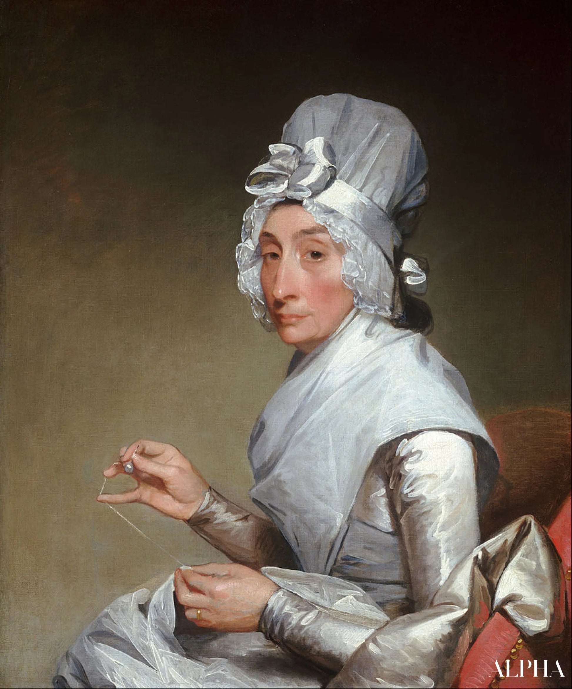 Catherine Brass Yates (Mme Richard Yates) - Gilbert Stuart - Reproductions de tableaux et peintures haut de gamme