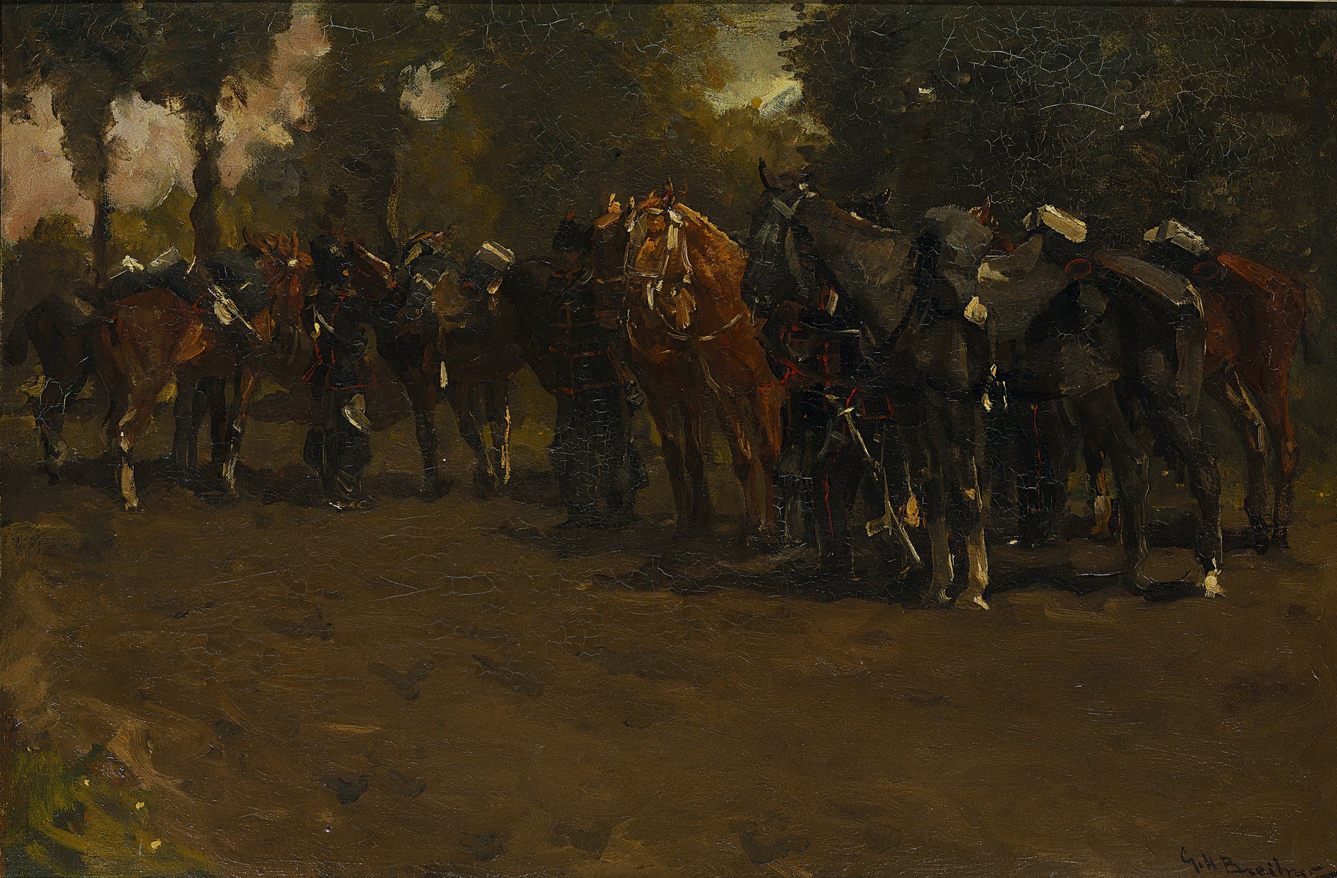 Cavalerie au repos. - George Hendrik Breitner
