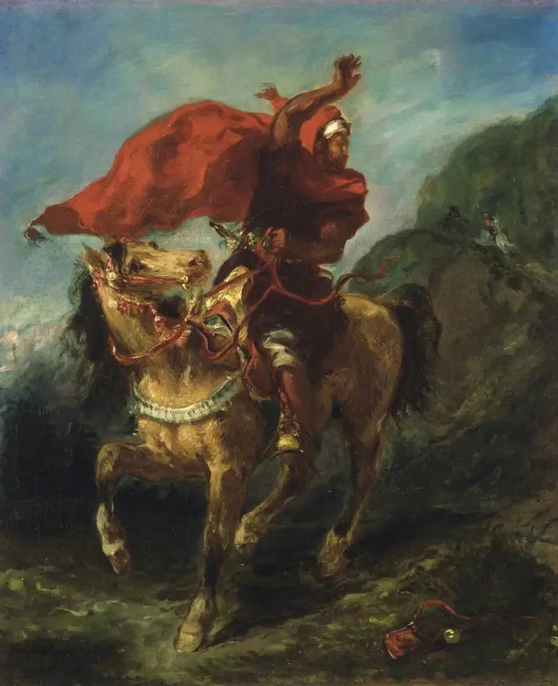 Arabisk rytter giver et signal - Eugène Delacroix