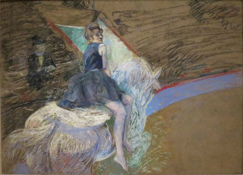 Rytterinde ved cirkus Fernando - Henri de Toulouse-Lautrec