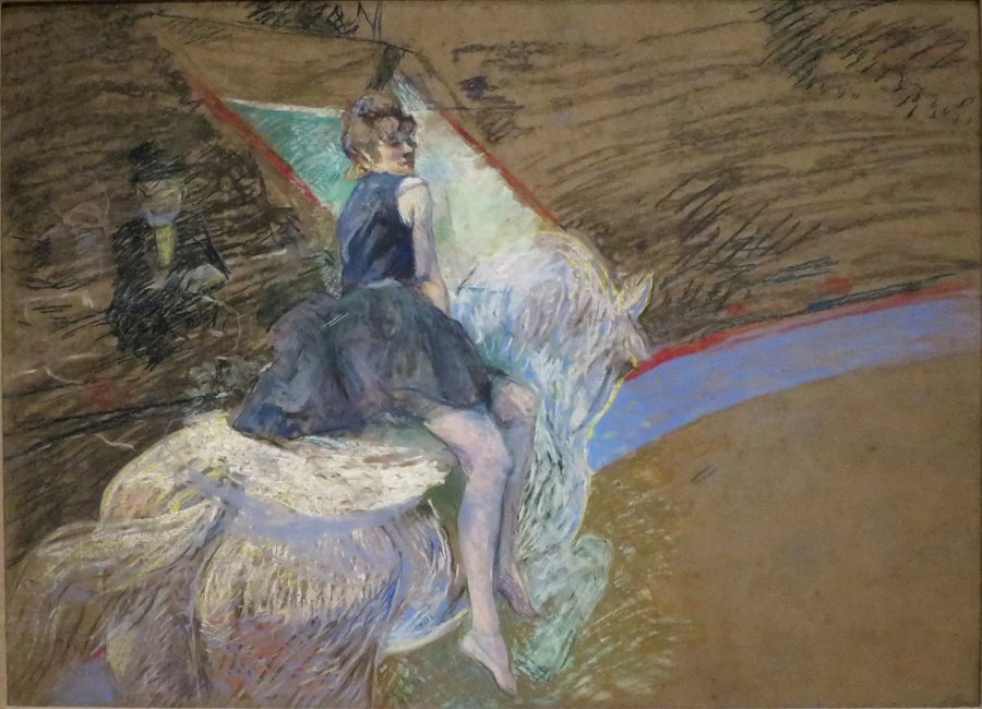 Rytterinde ved cirkus Fernando - Henri de Toulouse-Lautrec