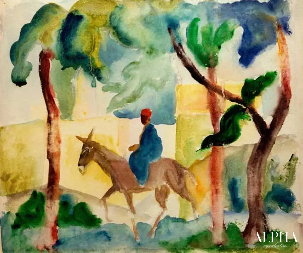 Cavaliers d'âne - August Macke - Reproductions de tableaux et peintures haut de gamme