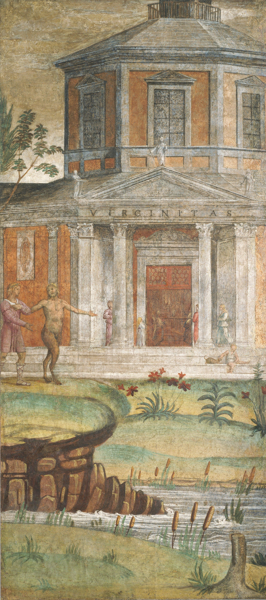 Céphale og Pan ved Dianas tempel - Bernardino Luini