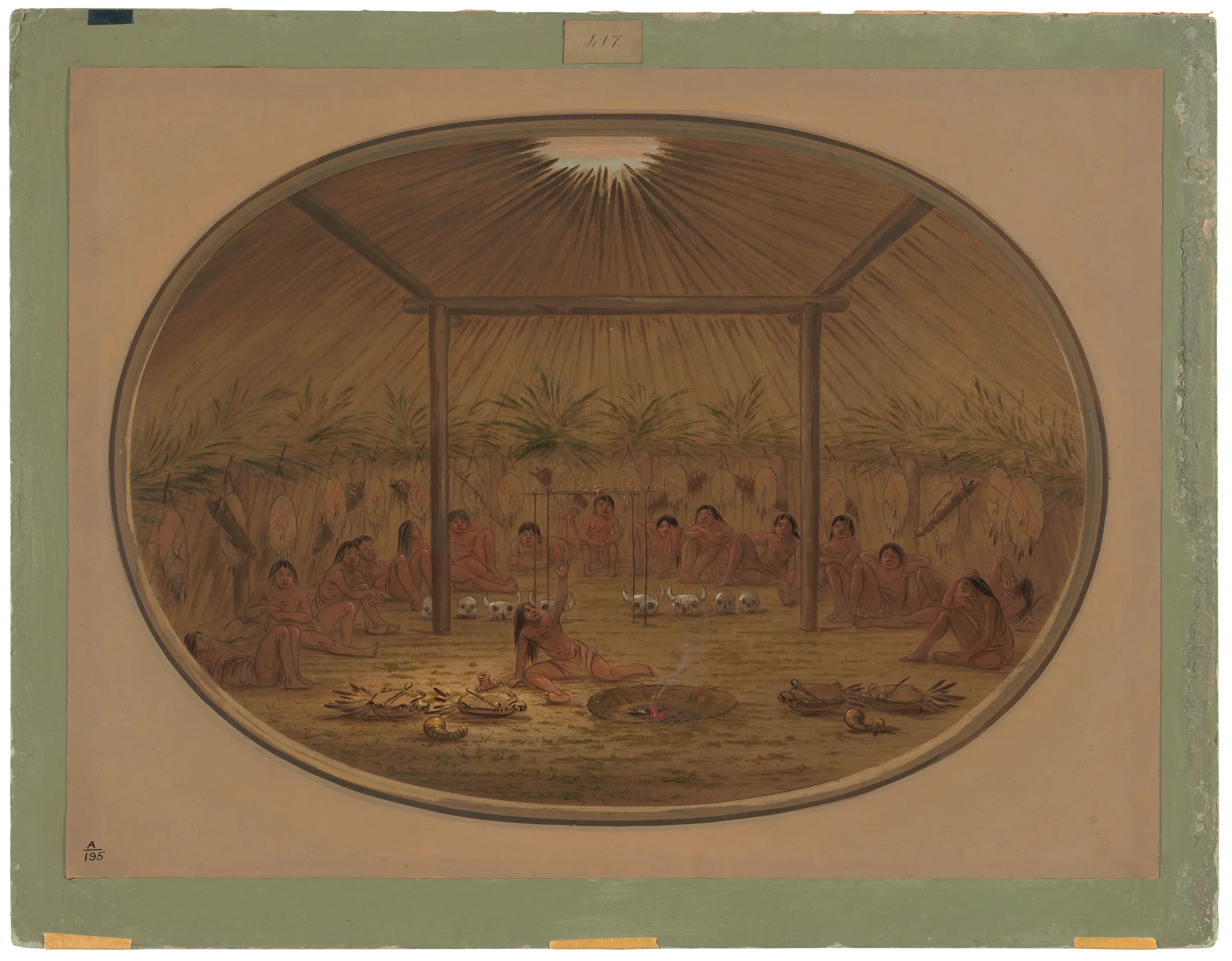 Cérémonie Mandan - L’eau coule - George Catlin - Alpha Reproduction
