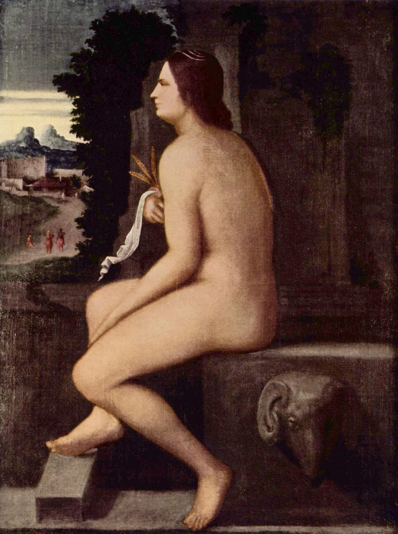 Cérès siddende ved kanten af en fontæne - Sebastiano del Piombo