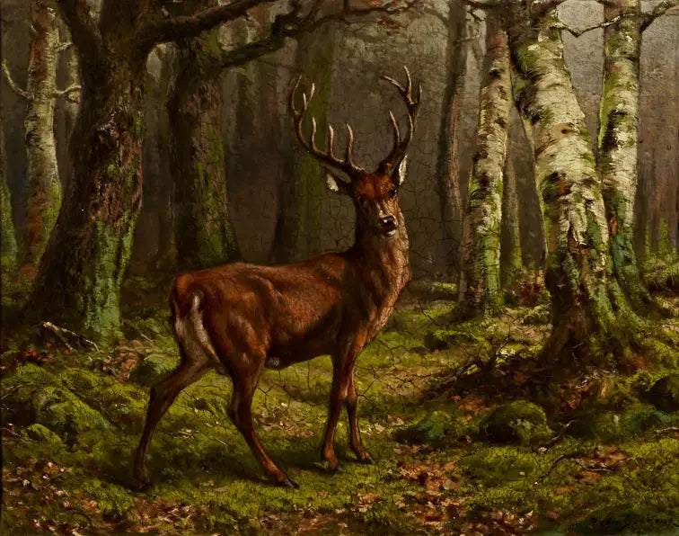 Hjort i skoven - Rosa Bonheur
