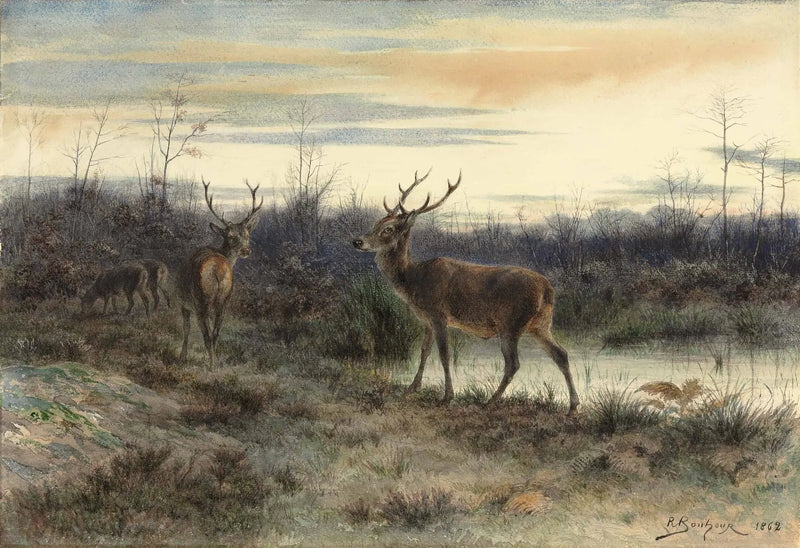 Hjorte i Fontainebleau-skoven - Rosa Bonheur