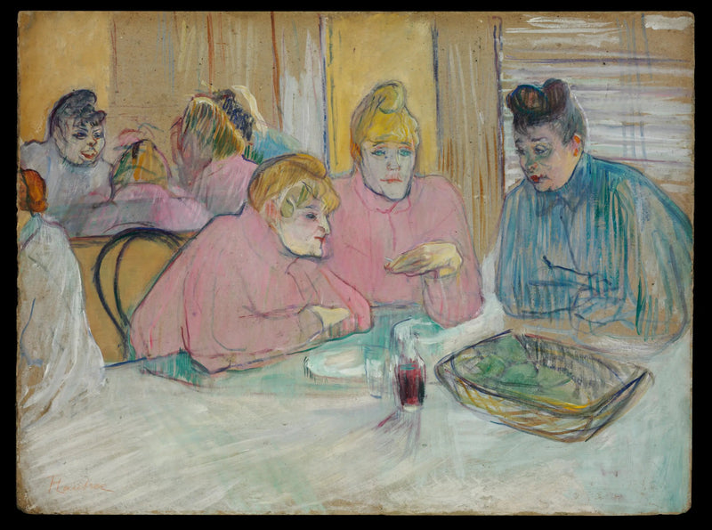 Disse Damer i Refektoriet - Henri de Toulouse-Lautrec