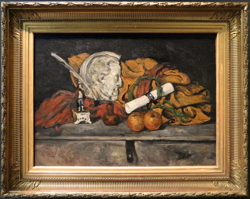 Cézannes Tilbehør. Stilleben med medaljon af Philippe Solari - Paul Cézanne