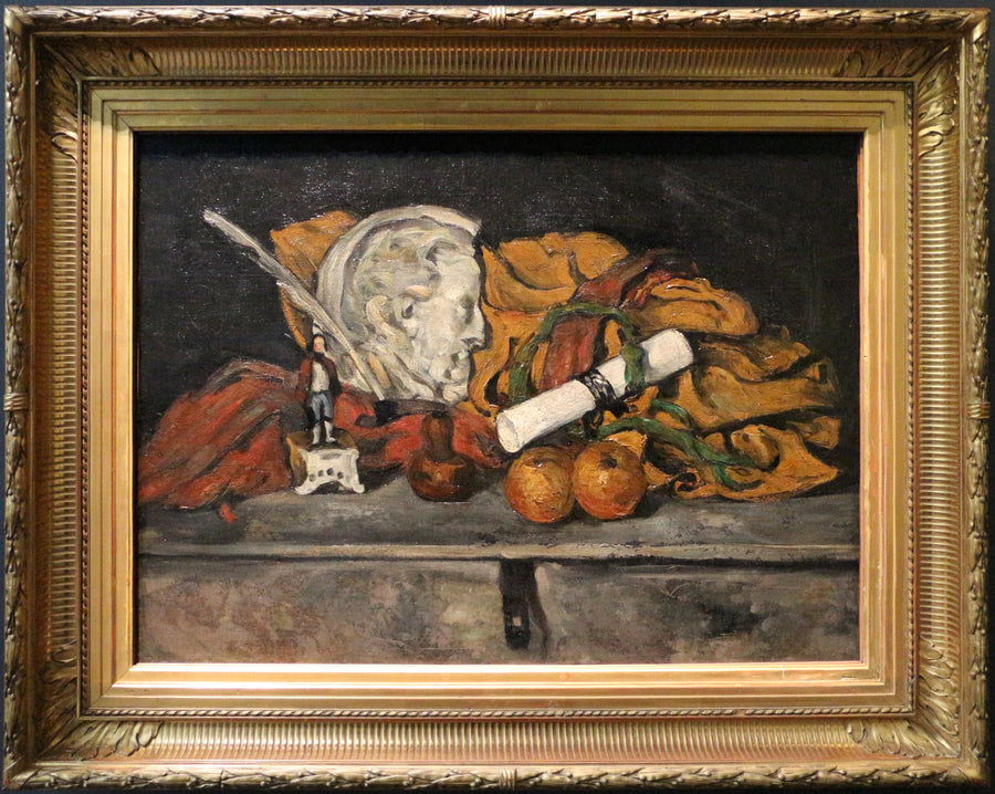 Cézannes Tilbehør. Stilleben med medaljon af Philippe Solari - Paul Cézanne