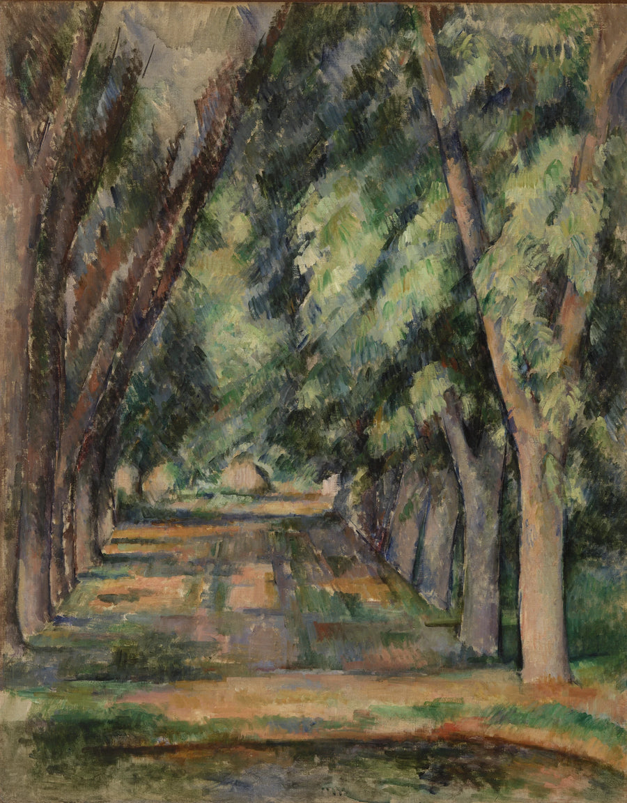 Alléen med kastanjetræer ved Jas de Bouffan - Paul Cézanne