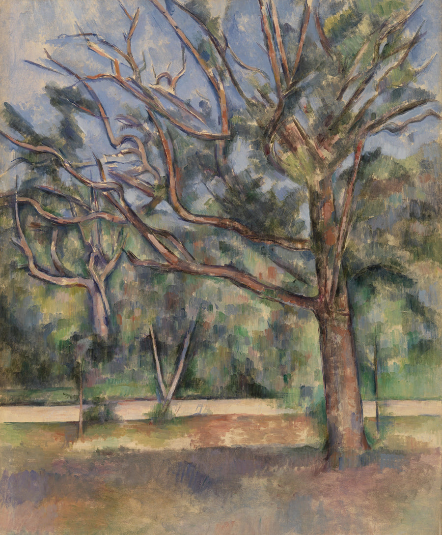 Træer og vej - Paul Cézanne