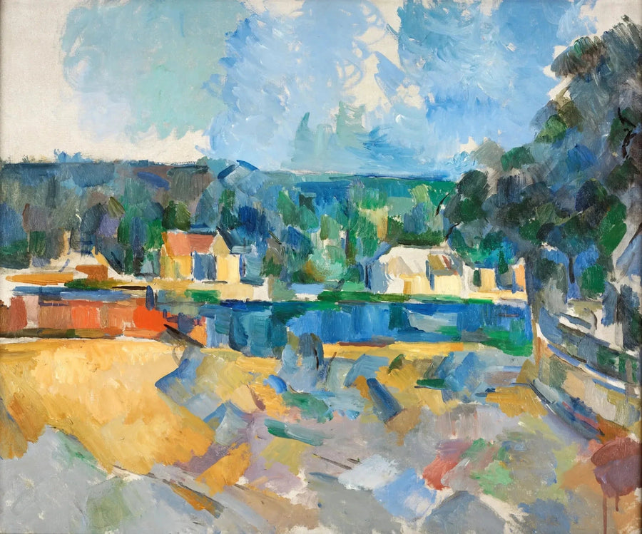 Ved bredden af en flod - Paul Cézanne