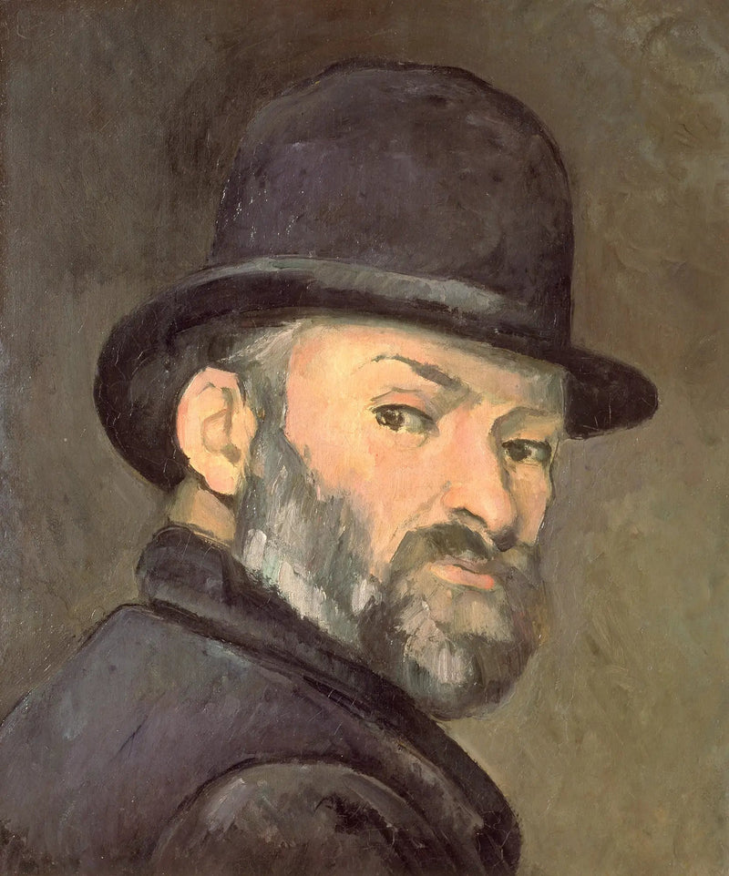 Cezanne med bowlerhat - Paul Cézanne