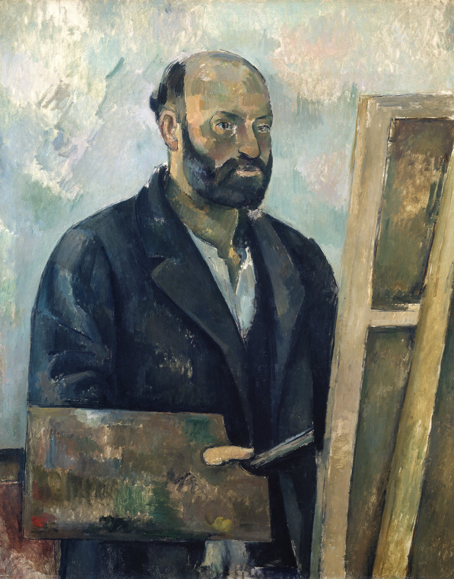 Selvportræt med palet - Paul Cézanne