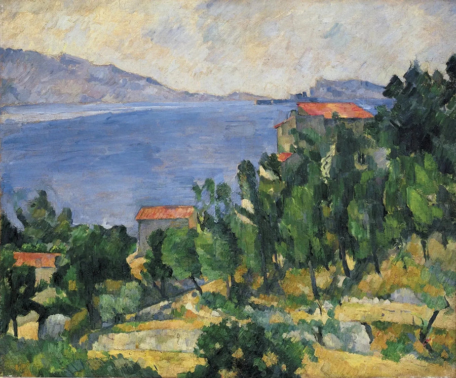 La Baie de l'Estaque set fra øst - Paul Cézanne