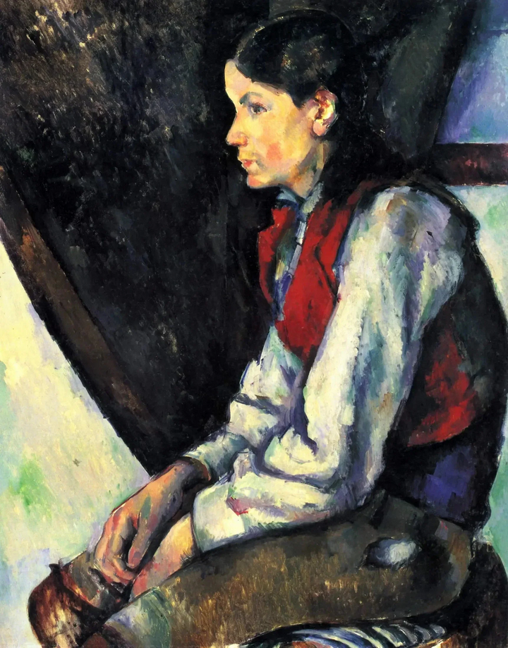 Drengen i den røde vest, 1888 -1890 - Paul Cézanne
