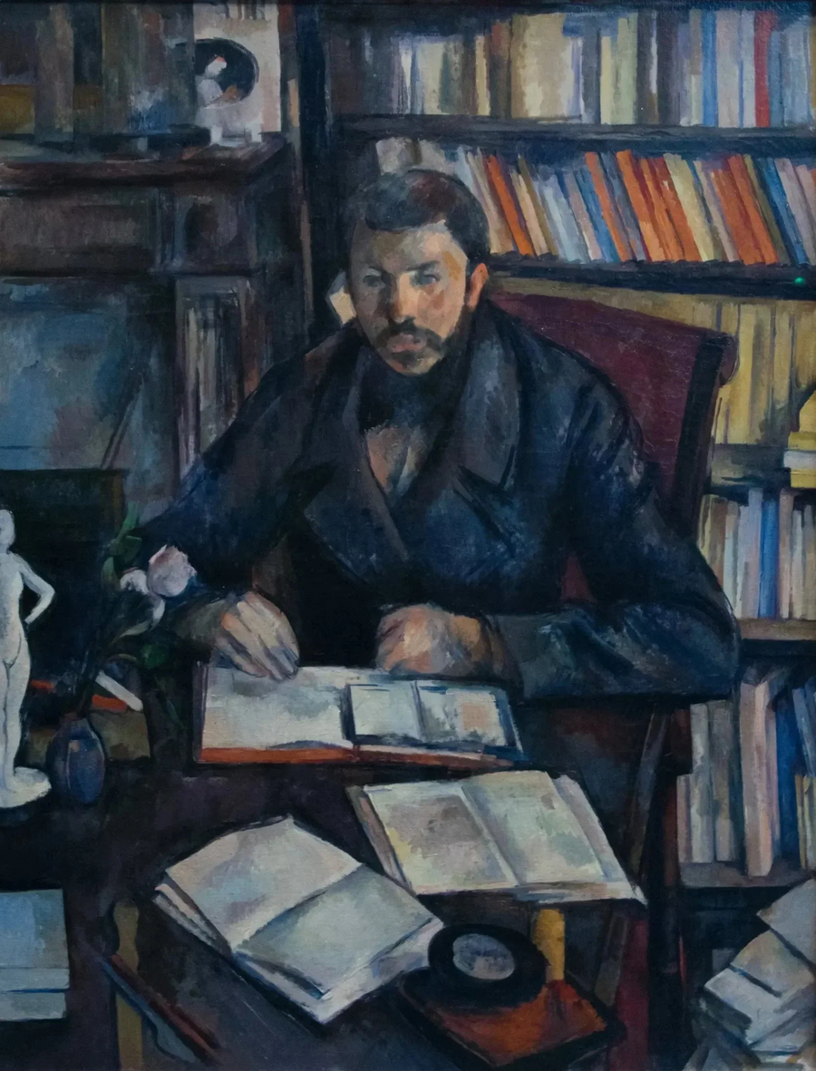 Portræt af Gustave Geffroy - Paul Cézanne