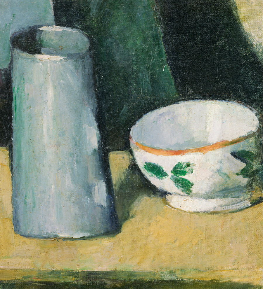 Skål og mælkekasse - Paul Cézanne
