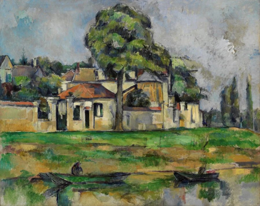 Trædevejen langs bredden af Marne i Créteil - Paul Cézanne