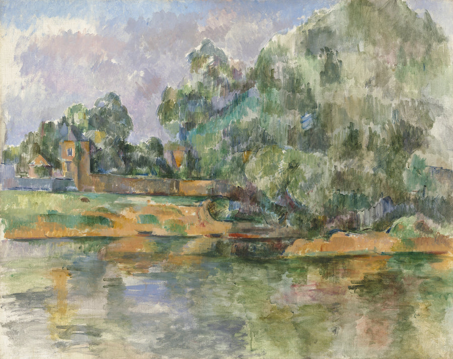 Landskab ved vandkanten - Paul Cézanne