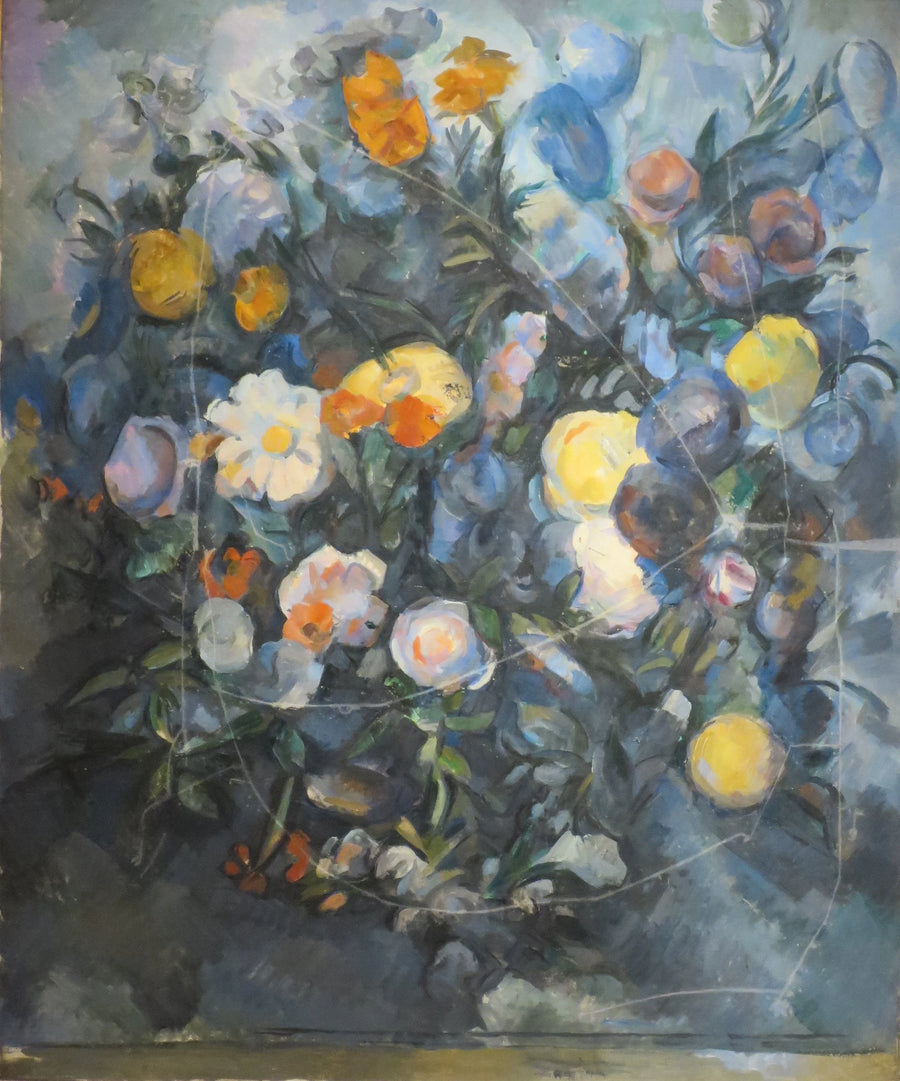 Blomsterbuket, efter Delacroix - Paul Cézanne