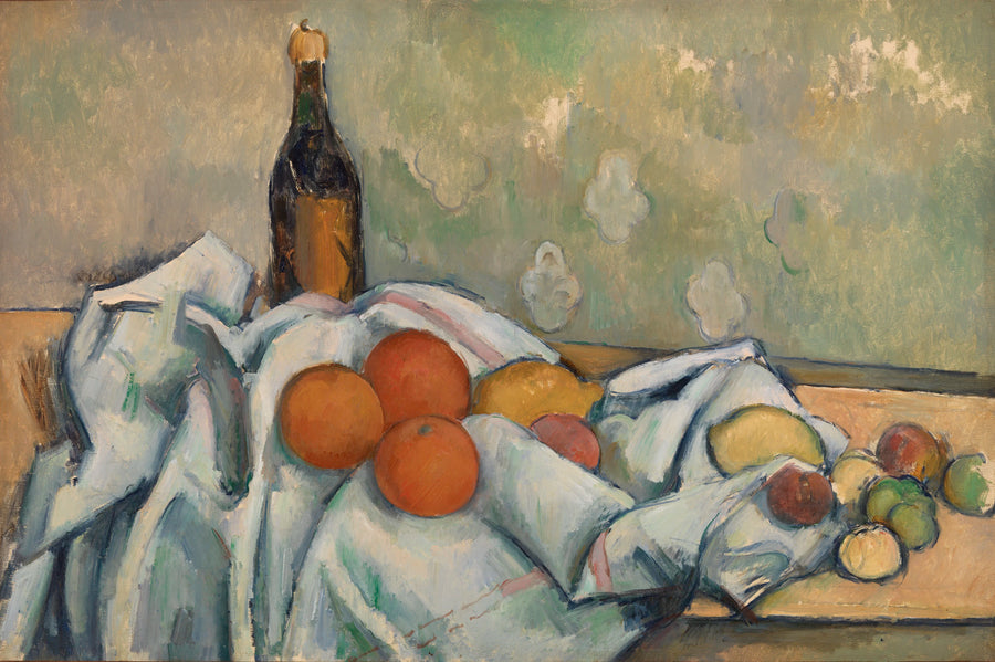 Flaske og frugter - Paul Cézanne