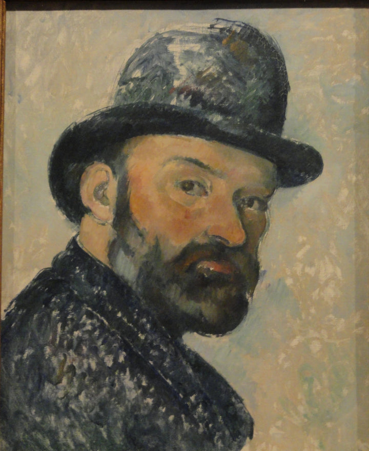 Cézanne i bowlerhatten, 1885 -1886 - Paul Cézanne