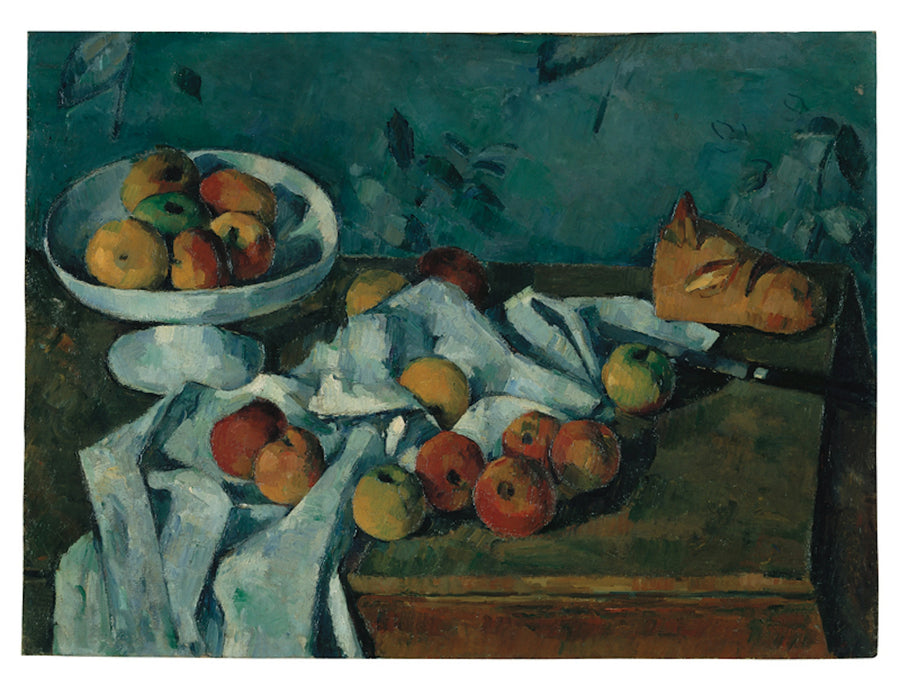 Skål, æbler og brød - Paul Cézanne