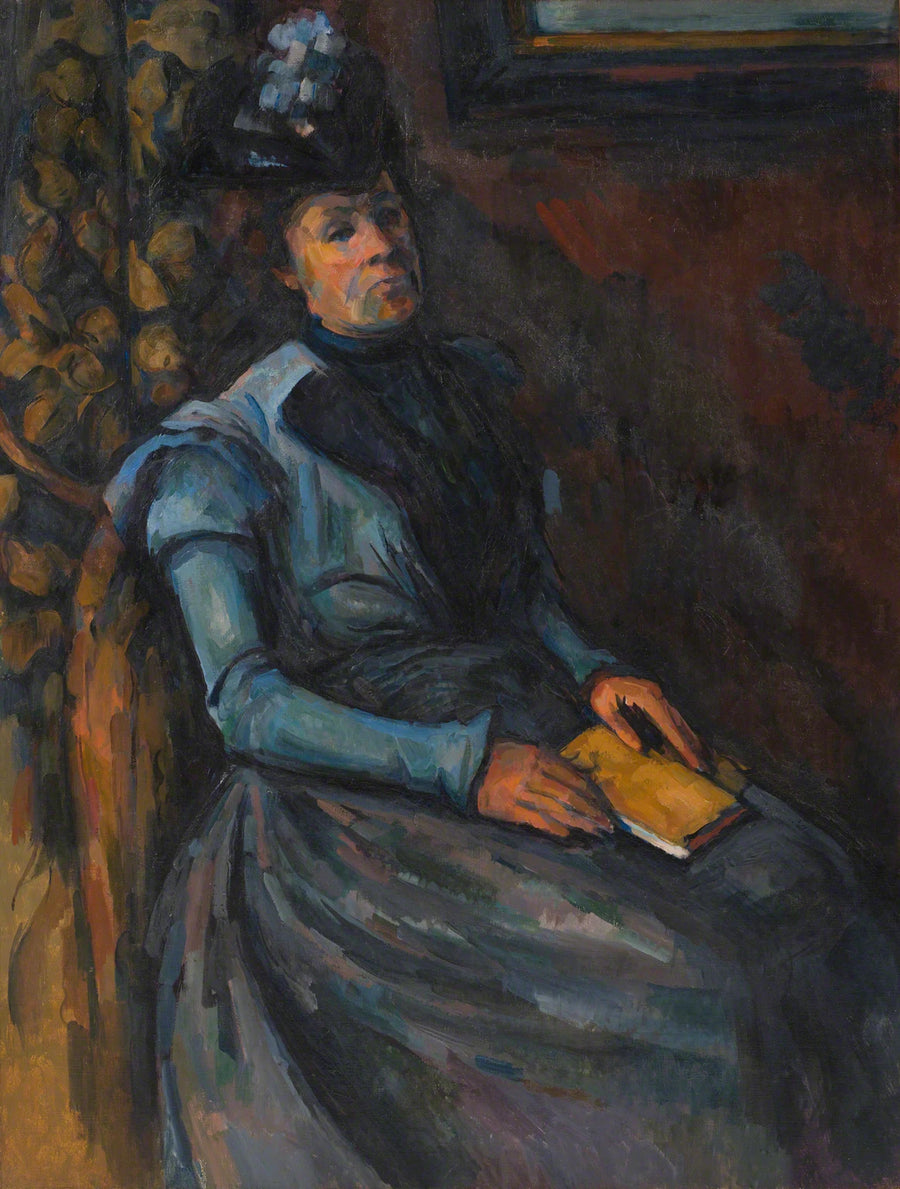 Damen med bogen - Paul Cézanne