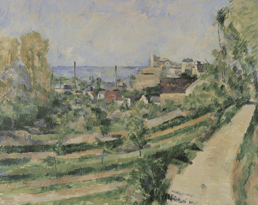 L'Estaque, landsbyen og havet - Paul Cézanne