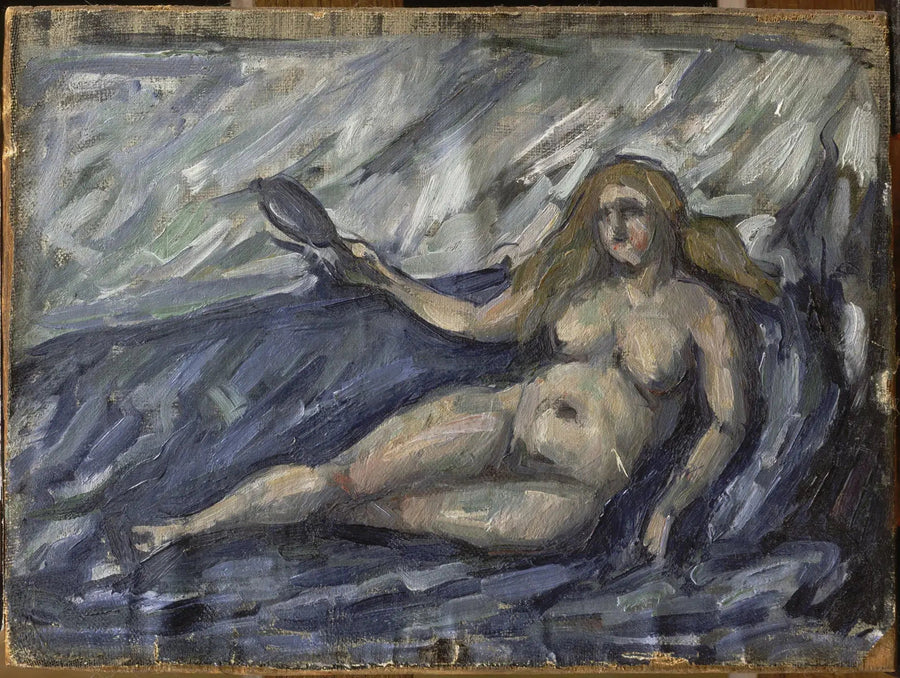 Kvinde ved spejlet - Paul Cézanne