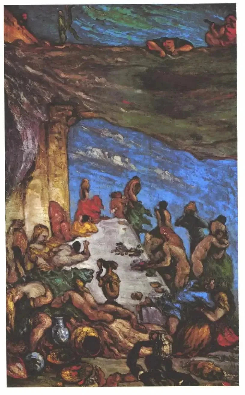 Le Festin – Orgien; Nabuchodonosors banket - Paul Cézanne
