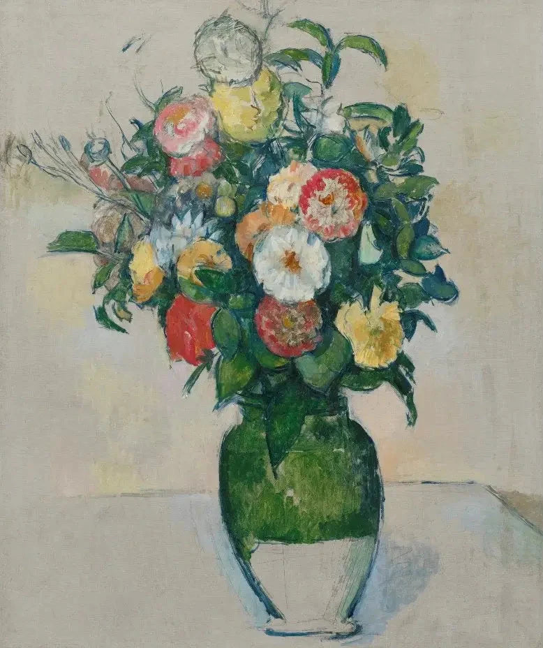 Blomster i en olivenpotte - Paul Cézanne