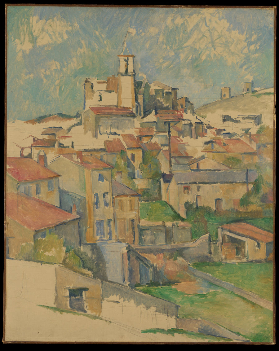 Gardanne (vertikalt udsyn) - Paul Cézanne