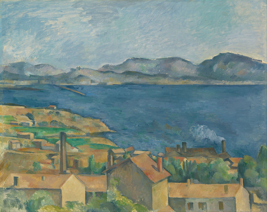 Marseillebugten set fra L'Estaque - Paul Cézanne