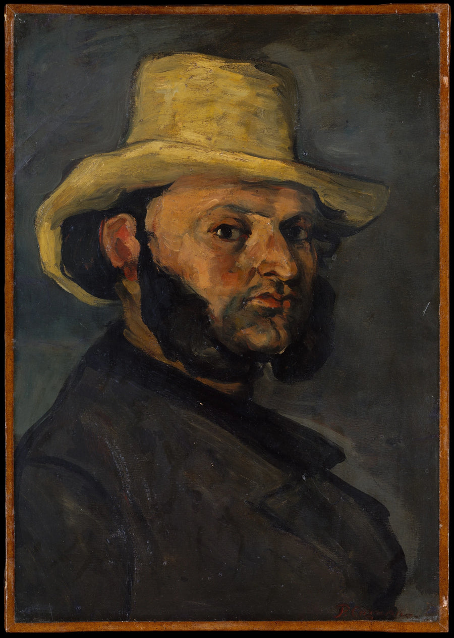Manden med stråhatten - Paul Cézanne