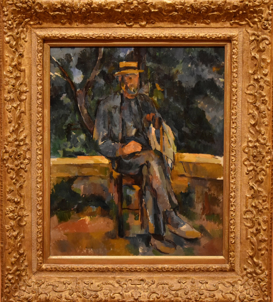 Mand der sidder - Paul Cézanne