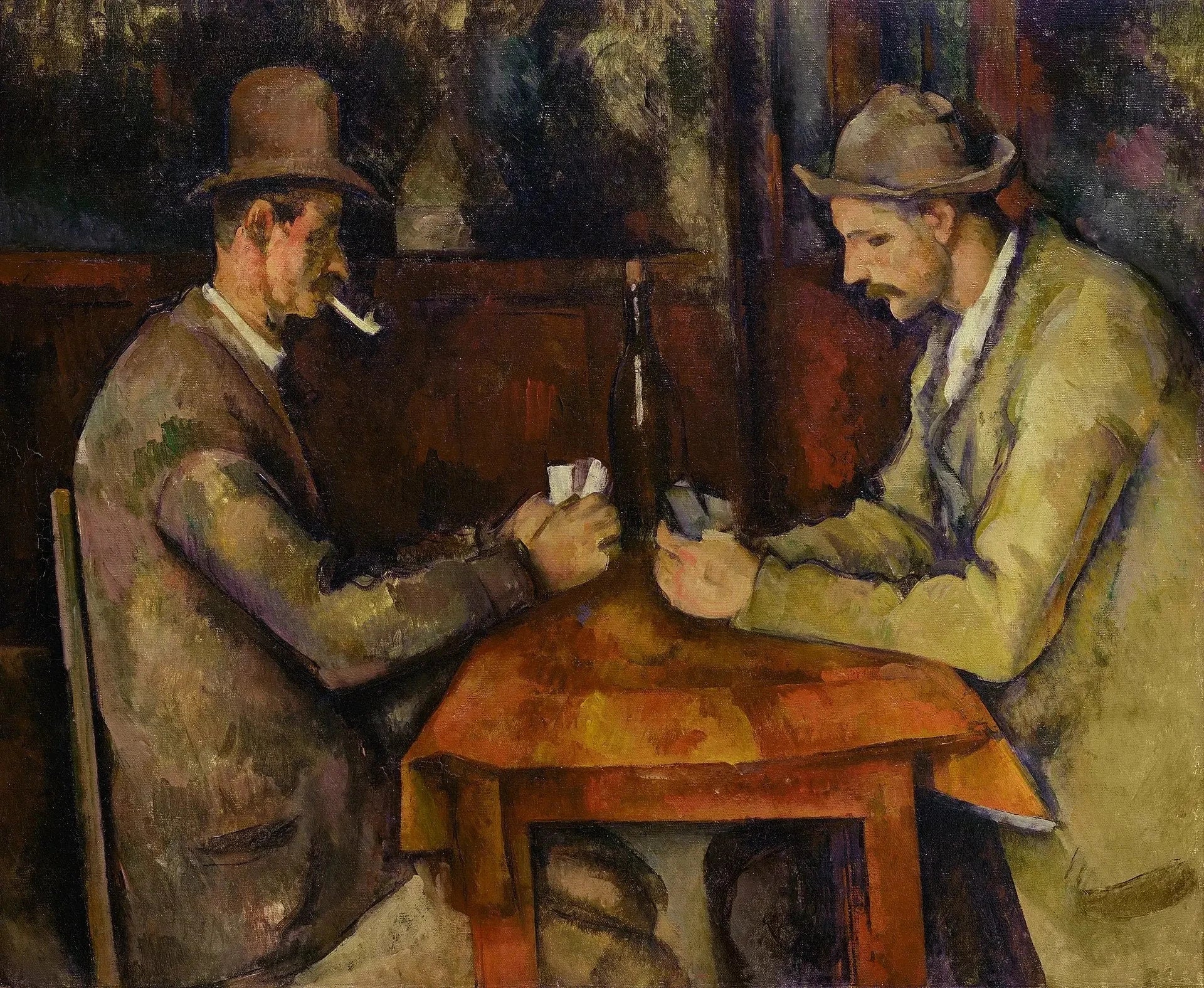Les Joueurs de cartes, 1893–1896, Paul Cézanne, musée d’Orsay – reproduction peinture à l’huile sur toile