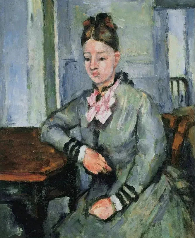 Fru Cézanne lænende sig - Paul Cézanne