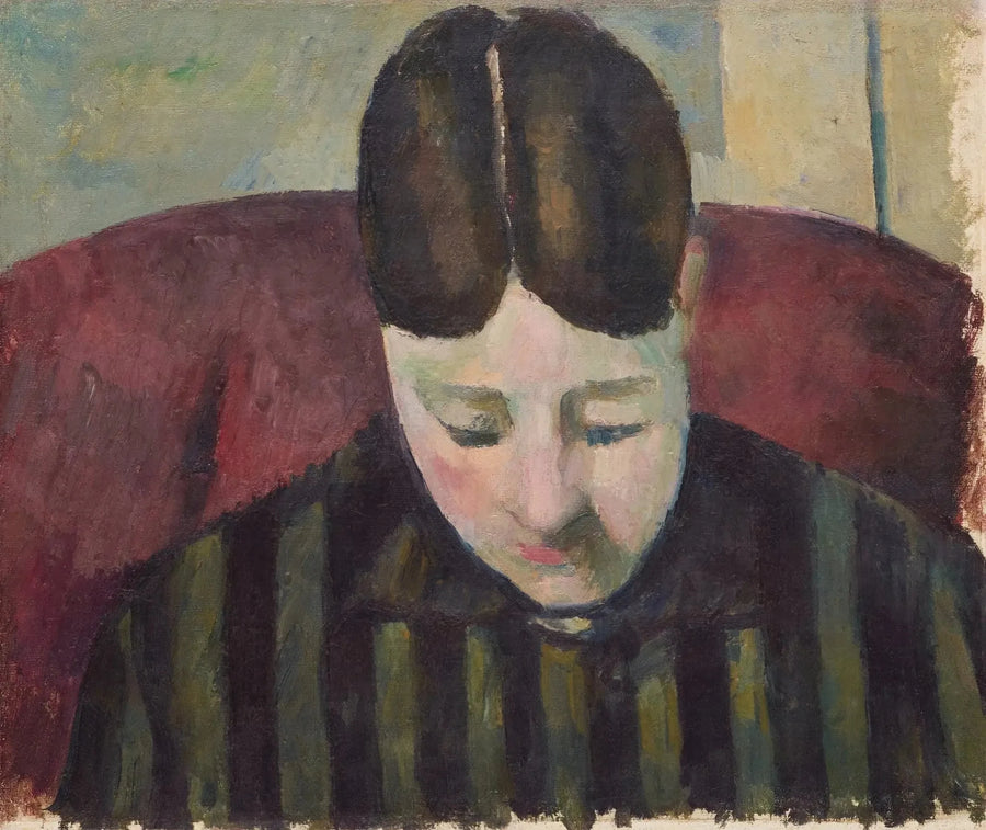 Portræt af Madame Cézanne - Paul Cézanne