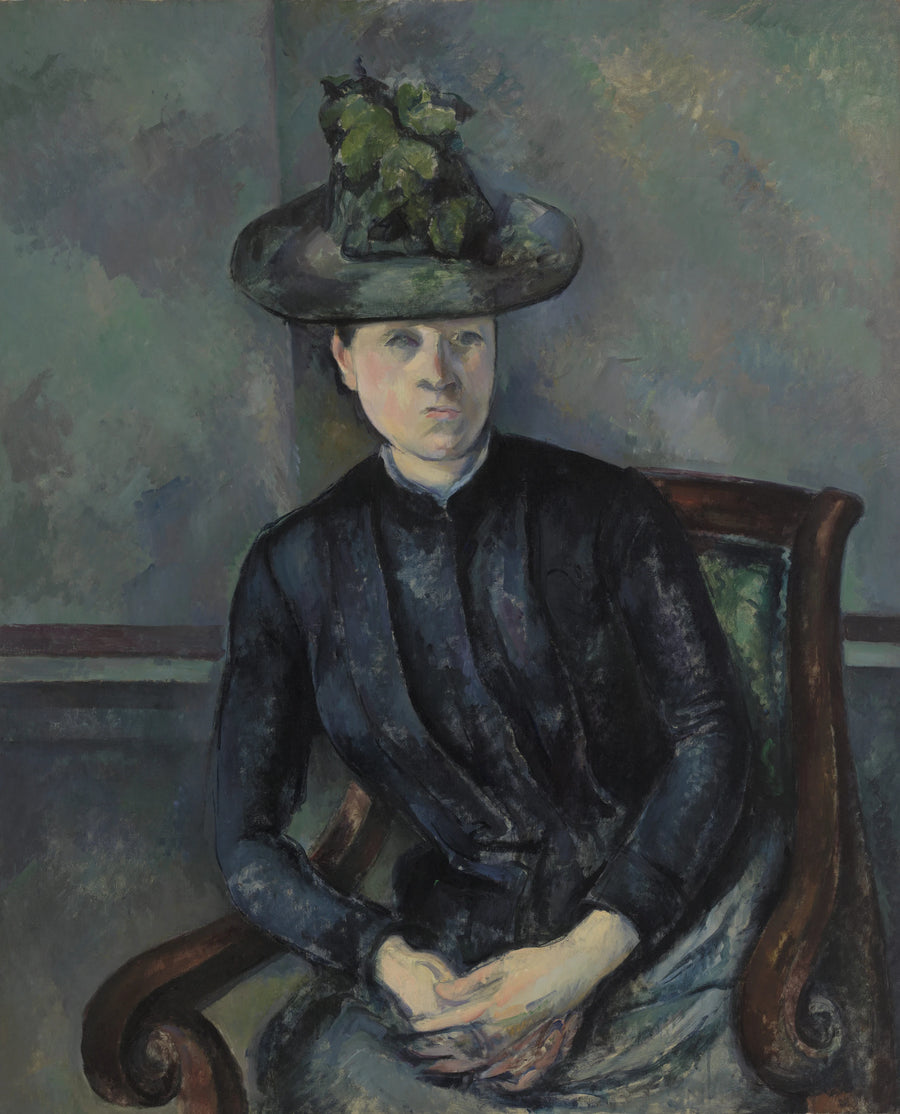 Fru Cézanne med den grønne hat - Paul Cézanne