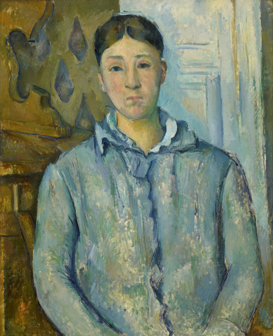 Fru Cézanne i blåt - Paul Cézanne