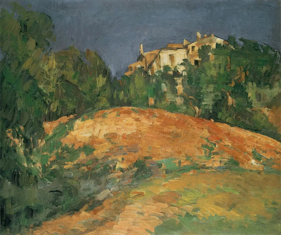 Bellevue-huset på bakken - Paul Cézanne