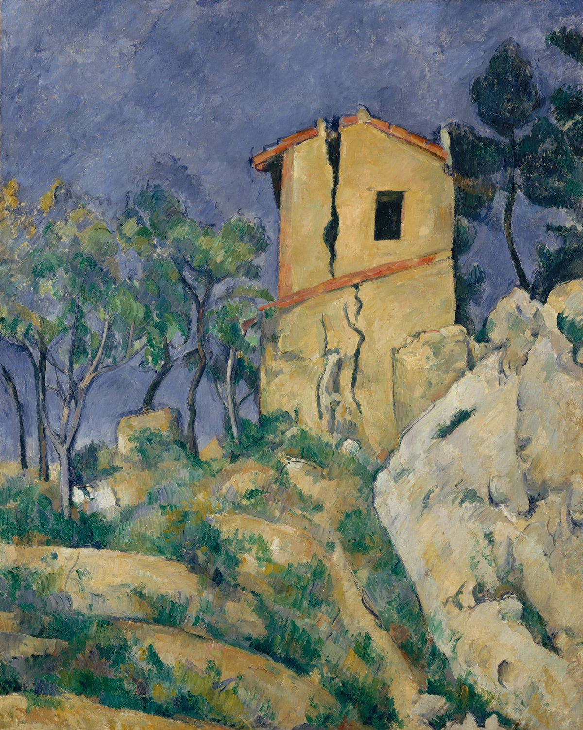 Det revnede hus, 1892 -1894 - Paul Cézanne