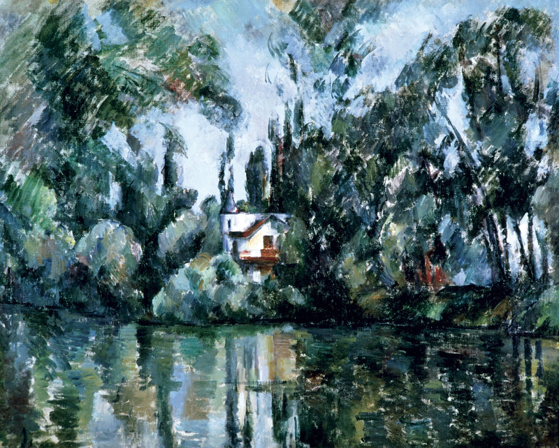 Hus ved Marne-floden - Paul Cézanne