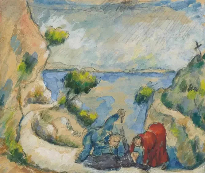 Mordet i kløften - Paul Cézanne