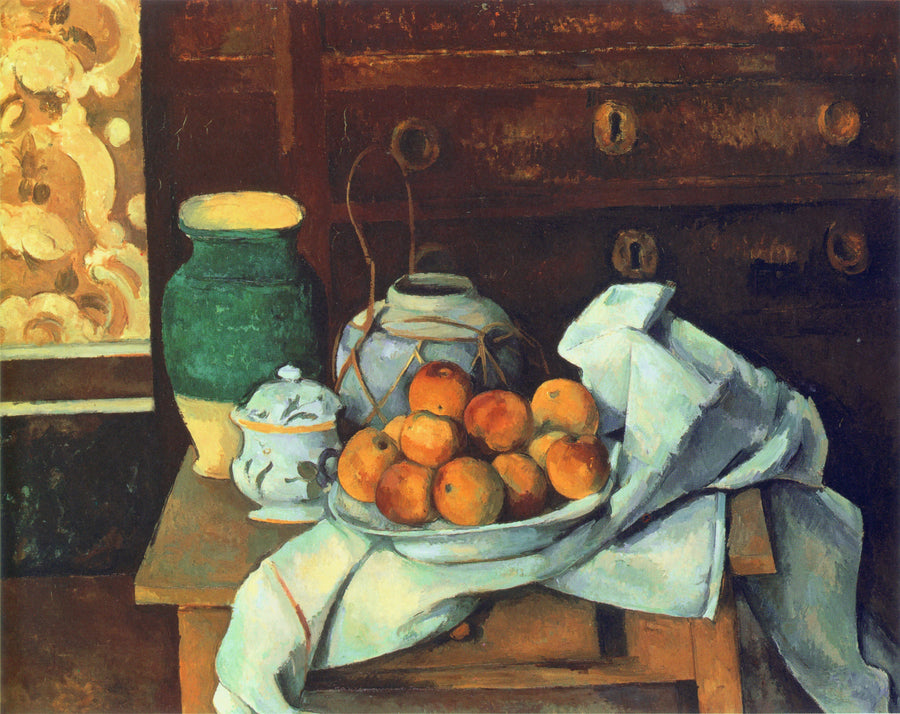 Stilleben ved kommoden - Paul Cézanne