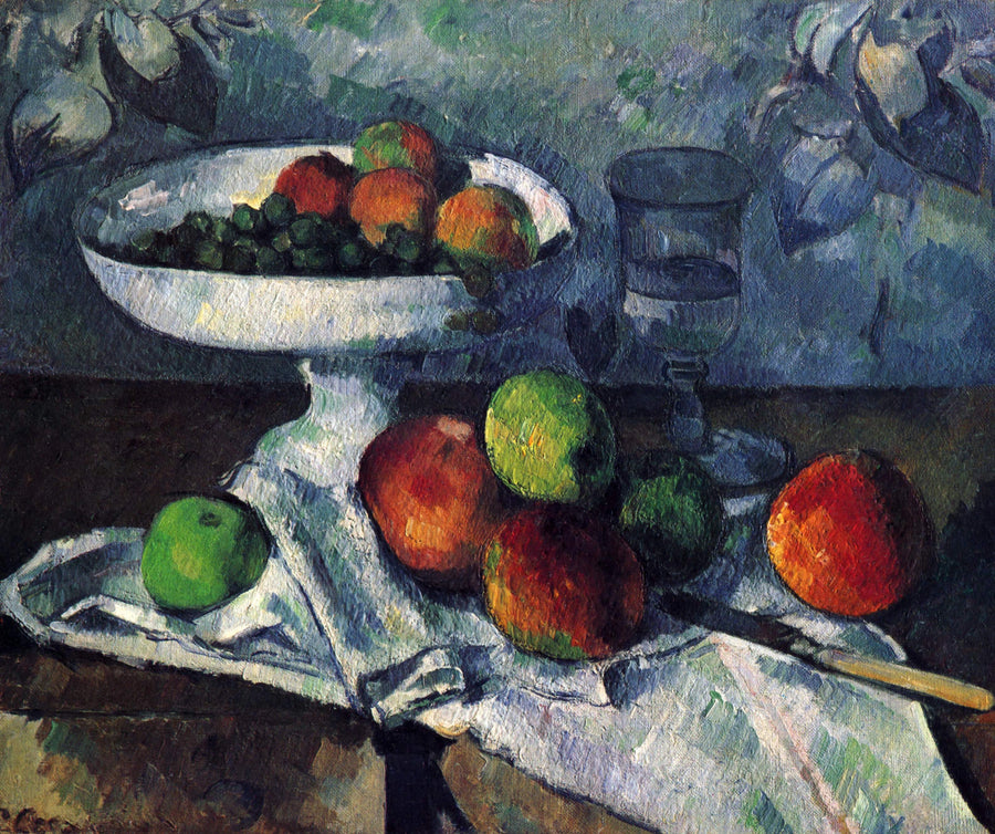 Stilleben med frugtskål - Paul Cézanne