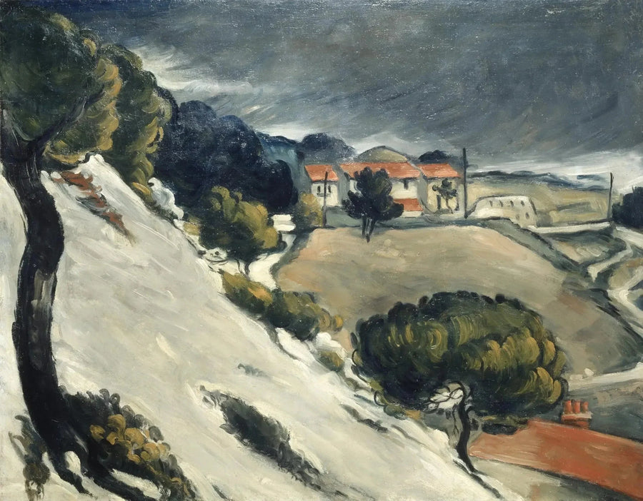 Den smeltede sne ved Estaque - Paul Cézanne